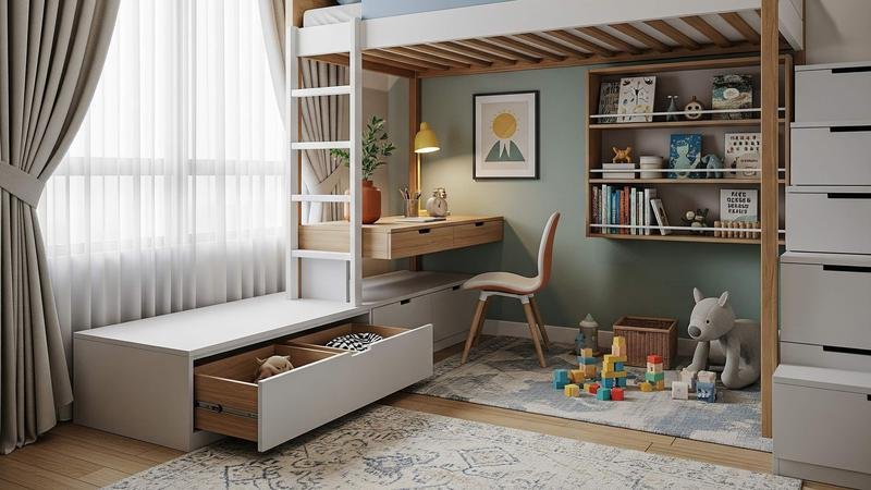 Kamar untuk Dua Anak: Ide Penataan agar Tetap Luas